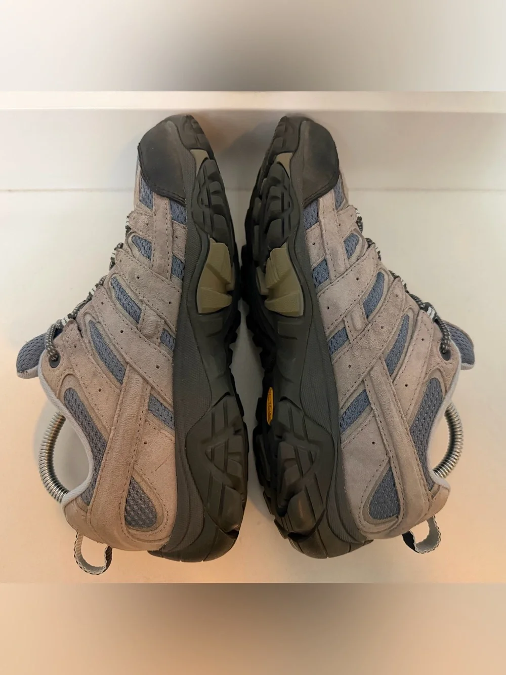 Merrell Womens Moab 2 Ventilator Hiking Shoes Smoke Grey Blue J06014 Size 7.5
